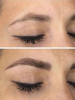 Före och efter Microblading